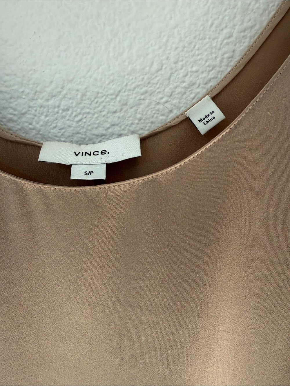 Vince 100% Silk Camisole Tank in Champagne - Small - GUC - Picture 4 of 7